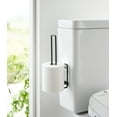 thumbnail image 3 of Yamazaki Home Traceless Adhesive Toilet Paper Holder, Black, Steel, Supports 2.2 pounds, Adhesive, 3 of 7