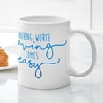 thumbnail image 5 of CafePress - Nothing Comes Easy Mug - 11 oz Ceramic Mug - Novelty Coffee Tea Cup, 5 of 6