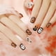 thumbnail image 1 of Uñas cortas negras para Halloween, uñas postizas cuadradas acrílicas espeluznantes, uñas de Halloween, uñas postizas de calabaza con adhesivo de gelatina, 24 piezas (estilo de Halloween 2) Namotu HMYH752, 1 of 5