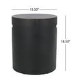 thumbnail image 3 of GDF Studio Woodrise Outdoor Lightweight Concrete Side Table, Antique Copper, 3 of 7