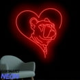 thumbnail image 3 of Handmadetneonsign French Bulldog Heart Neon Sign, Bulldog Lover Neon Light, Dog Room Wall Art 97077, 3 of 5