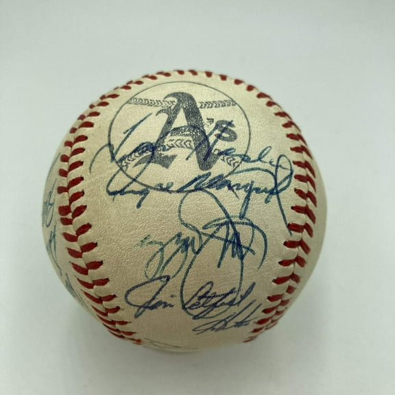 1973 Oakland A's Athletics World Series Champs Team Signed Baseball JSA COA