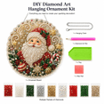 thumbnail image 6 of Christmas Pearl Diamond Art Acrylic Hanging Ornament Kit, Diamond Painting Kit, Christmas Decorations, Christmas Decor,Clear Acrylic Board with Pearl DIY Handmade Christmas Holiday Hanging Decor-F, 6 of 7