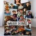 thumbnail image 3 of Walker Actor Scobell Blanket Super Soft Warm Flannel Blanket for Bedroom Living Room Sofa Four Seasons Perfect for Napping Home Decor Bedding Artwork 30"x40", 3 of 5