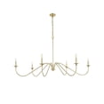 thumbnail image 5 of Living District Rohan 60" 6-Light Transitional Metal Chandelier in Brass, 5 of 9