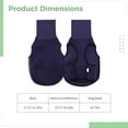 thumbnail image 4 of Dog Calming Vest M Size, Dark Blue Calming Comfort Thunder Jacket, Two-Way High Collar & Reflective Strip Design, Chest 17.7-21.3 in / 45-54 cm, 4 of 5