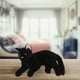 thumbnail image 4 of Figura de gato negro realista para niños, peluche suave, simulación de gato, divertido y lindo gatito, almohada para decoración del hogar, cumpleaños, Halloween, suministros para fiestas, 4 of 8