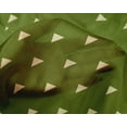 thumbnail image 4 of oneOone Silk Tabby Dark Green Fabric Triangle Geometric Sewing Craft Projects Fabric Prints By Yard 42 Inch Wide, 4 of 4