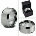 thumbnail image 5 of Charming Jewelers Tungsten Wedding Band Ring 10mm for Men Women Comfort Fit Beveled Edges Brushed Lifetime Guarantee Size 13, 5 of 5