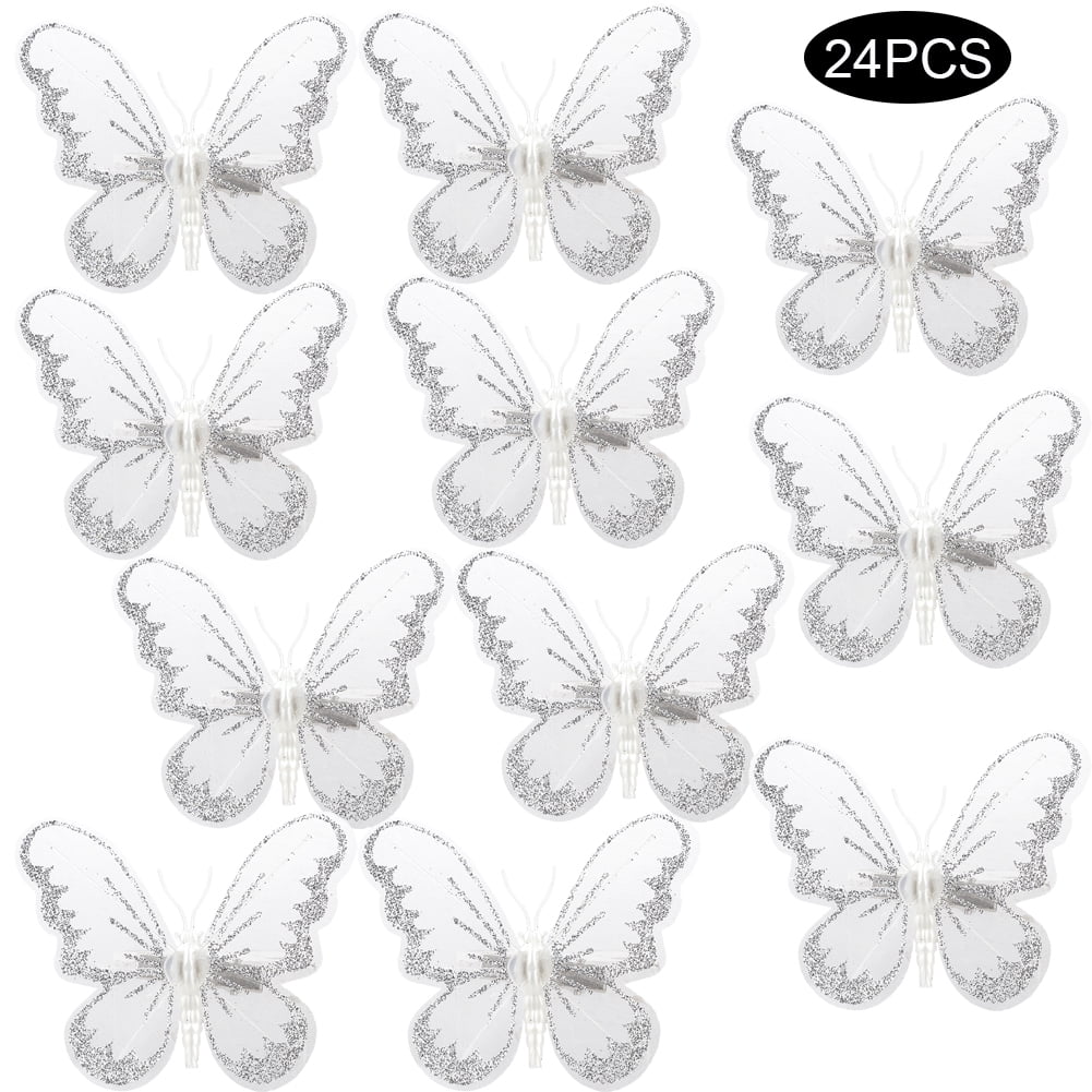 10pcs 3D Butterfly Hair Clips Hairpin Accessory Festival Party Wedding Bridal