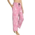 thumbnail image 2 of Xecao Breast Cancer Awareness Women's Straight Lounge Pajama Pants: The Epitome of Relaxed Sleepwear, 2 of 9