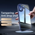 thumbnail image 5 of Allytechgroup iPhone 17 Case, Shockproof Bumper Slim Fit Clear Back Cover with Camera Lens Protector - Anti-Scratch Phone Case for Apple iPhone 17, Blue, 5 of 6