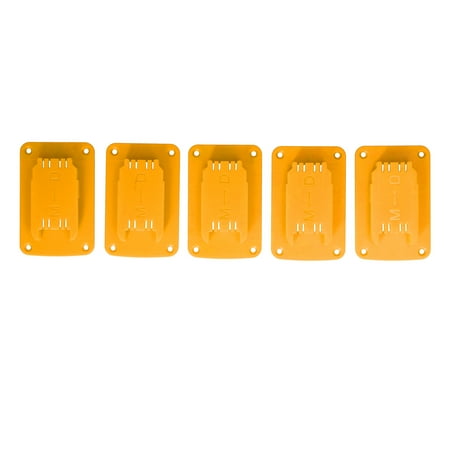 

5Pcs Tool Holder Mount Battery Fixing Bracket Storage Rack for Milwaukee Power ToolsYellow