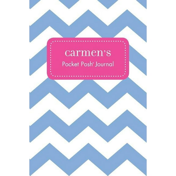 Carmen's Pocket Posh Journal, Chevron, (Paperback)
