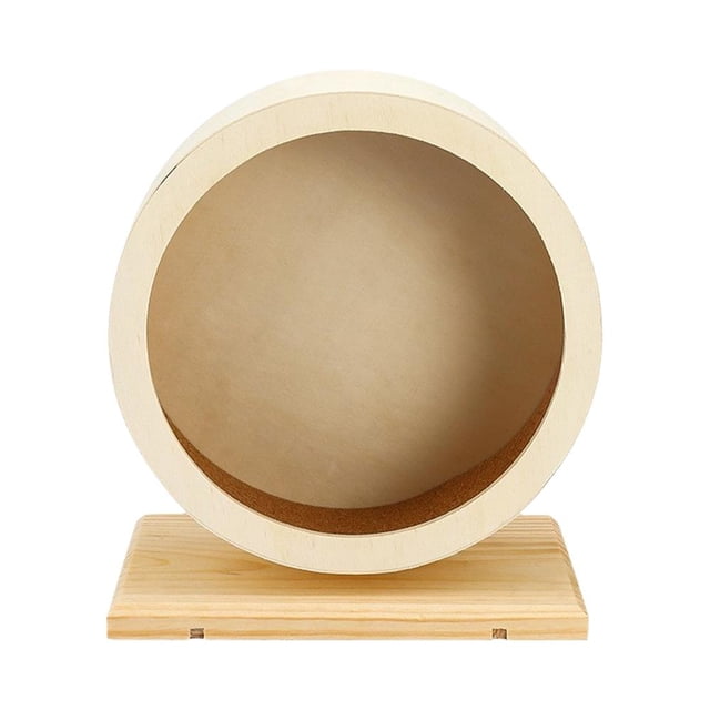 Hamster Wooden Silent Wheel Small Animal Exercise Wheel Accessories