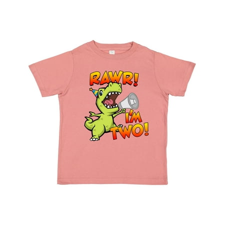 

Inktastic Rawr I m Two Dinosaur Boys or Girls Toddler T-Shirt