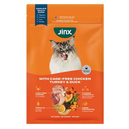 Jinx Cage-Free Chicken, Turkey, Duck Dry Cat Food, 14 lb Bag