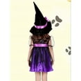 thumbnail image 2 of Kids Caca Halloween Girls Color Splicing Princess Dress & Hat-Spring Fall Clothing, Party Casual Wear, Party, Gift, Sizes 12M-8Y, 2 of 7