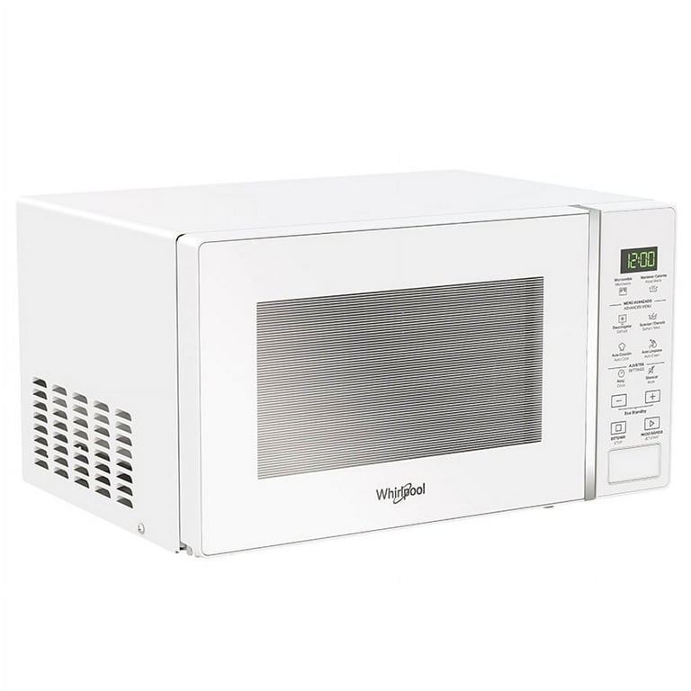 White whirlpool top countertop microwave