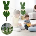 thumbnail image 3 of Artificial Bunny Topiary Outdoor - Rabbit Shaped Topiary Trees, Easter Rabbit Boxwood Bunny Shaped Topiary for Garden Front Porch Decor Celebrate Easter, 3 of 9