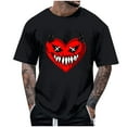 thumbnail image 1 of Blusas y camisas de manga corta y cuello redondo para hombre. Blusas/camisetas de manga corta con cuello redondo y estampado de Halloween para hombre. Blusa para hombre., 1 of 4