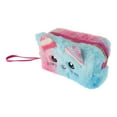 thumbnail image 1 of 1 Pc Bolsa de Maquillaje Linda de Gato para Mujeres para Viajes Vacaciones Camping Rosa Azul Amarillo de Felpa, 1 of 3