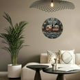 thumbnail image 5 of Wall Clock Decorative - Camping RV Welcome Print 2D Vintage Wall Clocks Battery Operated Silent Non-Ticking for Bedroom, Living Room, Kitchen, Office, Classroom, 10 Inch, 5 of 7