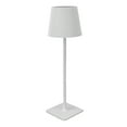 thumbnail image 4 of Cordless Table Lamp Pleated Lampshade Rechargeable LED Lamp Home Decoration for Reading White, 4 of 10