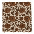 thumbnail image 2 of Ambesonne Aster Shower Curtain, Earth Tones Flower Petals Art, 69"Wx75"L, Caramel Champagne, 2 of 4