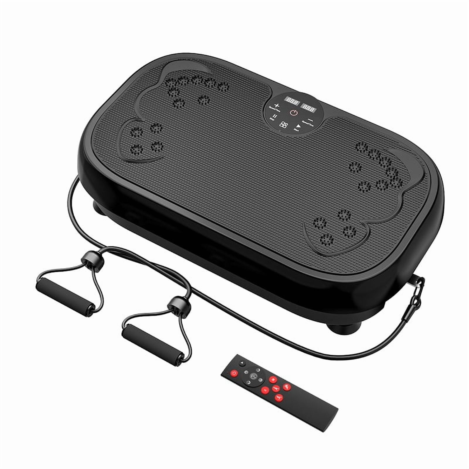 RELIFE SPORTS Fitness Vibration Plate Machine with Resistance Bands for Home Gym, Boosts Metabolism and Aids in Weight Loss
