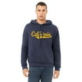 thumbnail image 2 of Daxton Adult Unisex Pullover USA Cities State Script Hoodie Fleece Sweatshirt, California Navy Gold, 2XL, 2 of 2