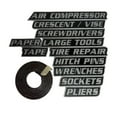 thumbnail image 1 of 3D Printed Reusable Toolbox Labels Pack Organize Your Steel Tool Storage System, 1 of 4