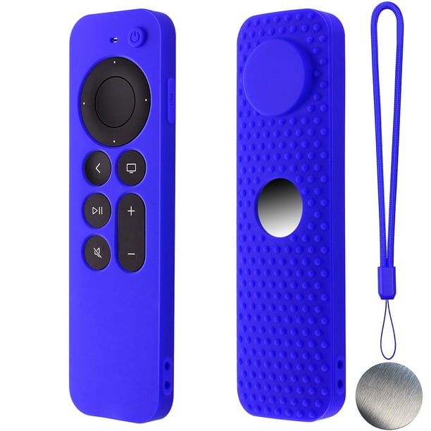 Para Apple TV 4K Stick Remote Funda de silicona Funda protectora Piel con cordón