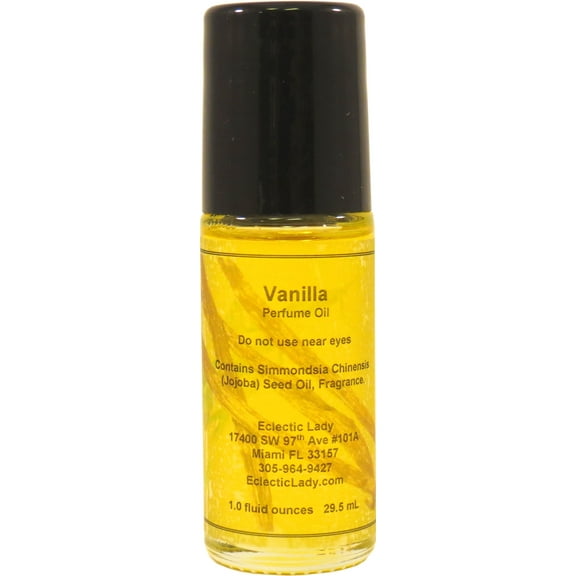 Vanilla Perfume Oil, 1.0 Oz Portable Roll-On Fragrance