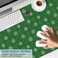 thumbnail image 2 of Long Mouse Pads for Desk,Green Christmas Snowflake Pattern Desk Mats on Top Of Desks, Desk Mouse Pad Extra Large with 3mm Non-Slip Base and Stitched Edge for Gaming,Office,Work,Home 47.3x23.6in, 2 of 5