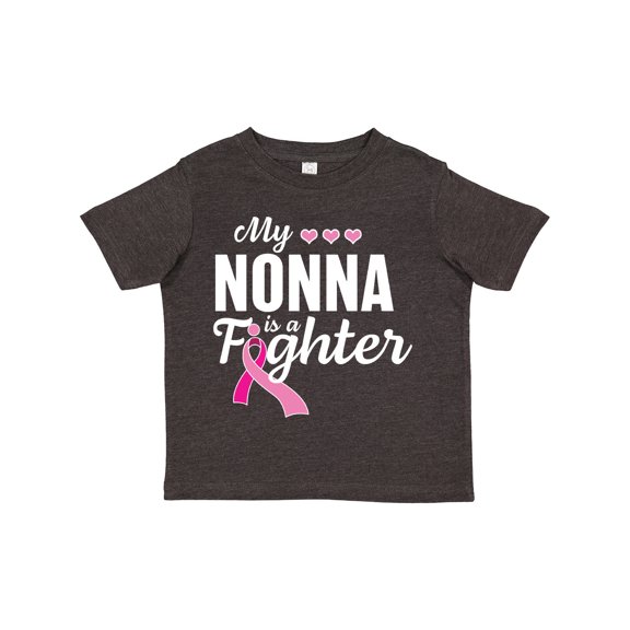 Inktastic Breast Cancer Awareness My Nonna is a Fighter Boys or Girls Toddler T-Shirt