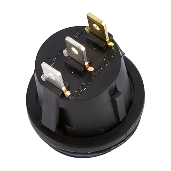 Interruptor Basculante Redondo, Interruptor Iluminado de 12 V, Interruptor de Palanca de Luz Liderado de 3 Pines para Coche, Botón de Interruptor de Encendido y apagado spst spst