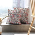 thumbnail image 6 of LALILO Throw Pillow Covers Colorful Floral Elegant With Pink Flowers Cushion Cover 18" x 18", 2 Pack, 6 of 6