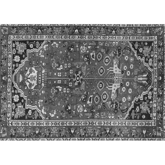 Ahgly Company Indoor Rectangle Persian Gray Traditional Area Rugs, 6' x 9'
