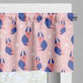 thumbnail image 5 of Ambesonne Dog Print Valance & Curtain, Puppy and Stars Pastel, 55"x30", Violet Blue Pink and Rose, 5 of 7