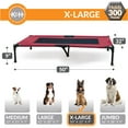 thumbnail image 4 of K&H Pet Products Original Pet Cot Elevated Dog Bed Red/Black Mesh X-Large 50 X 32 X 9 Inches, 4 of 10
