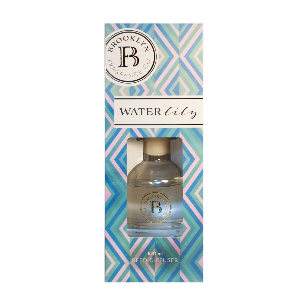 BROOKLYN FRAGRANCE CO. 100ML REED DIFFUSER WATER LILLY