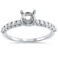 thumbnail image 1 of Bague Demi-Éternité en Diamants 1/3 Ct en Or Blanc 14 K, 1 of 3