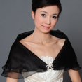 thumbnail image 4 of YAOBAMM See-through Mesh Shawl Bridal Shawl See through Mesh Buckle V Neck Romantic Soft Lightweight Wedding Party Prom, 4 of 7