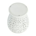 thumbnail image 5 of Sagebrook Home 24" Cut-out Daisies Temple Jar, White, 5 of 8