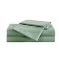 thumbnail image 4 of Truly Soft Garment Washed 100% Microfiber Polyester Green 4-Piece Full Deep Pocket Sheet Set, Solid Color Themed, Oeko-TEX Certified Confidence, 4 of 6