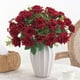 thumbnail image 1 of rosas artificiales rizadas | Ramo de novia de seda | Decoración del hogar, fotografía y decoración para fiestas | Blanco, rojo, rosa y vino, 1 of 6