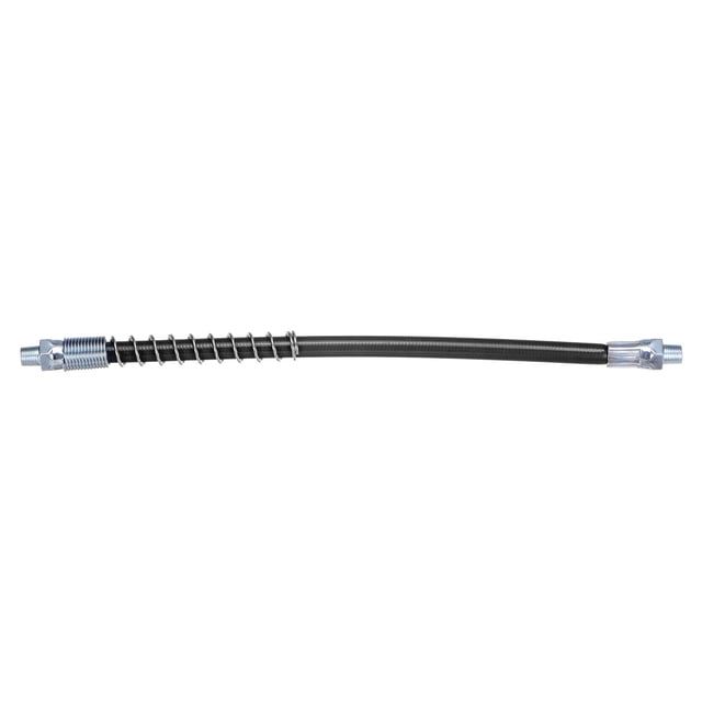 Grease Gun Hose 11.8" 10000 PSI Spring Flex High Pressure Quick Release Grease with 1/8"" NPT Threads Black