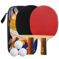 thumbnail image 1 of TFixol Juego de raquetas y pelotas de tenis de mesa 2 raquetas de ping pong, 1 of 8