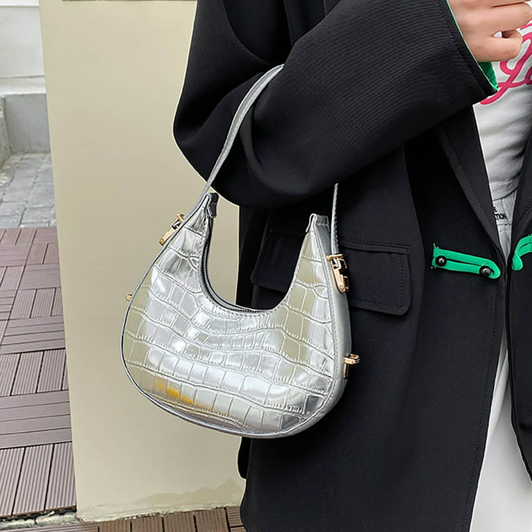 Sweet Shoulder Bags Clutch Purse Handheld Crocodile Pattern